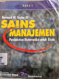 Sains Manajemen Pendekatan Matematika Untuk Bisnis Buku