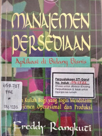 Manajemen Persediaan Aplikasi di Bidang Bisnis