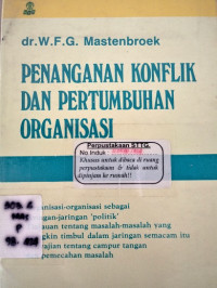 Penanganan Konflik dan Pertumbuhan Organisasi