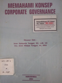 Memahami Konsep Corporate Governance