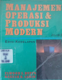 Manajemen Operasi & Produksi Modern Jilid 1 ed 8