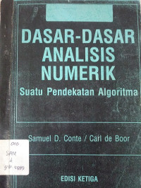 Dasar-dasar Analisis Numerik