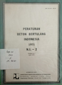 Peraturan beton bertulang indonesia 1971 N.I. - 2