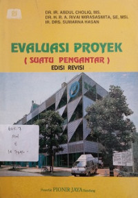 Evaluasi Proyek ( suatu pengantar)