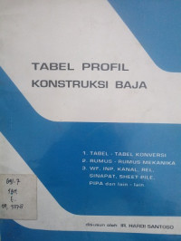 Tabel propil konstruksi baja