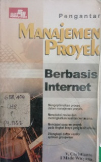 Pengantar manajemen proyek berbasis internet