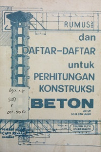 Rumus dan daftar daftar untuk perhitungan konstruksi beton