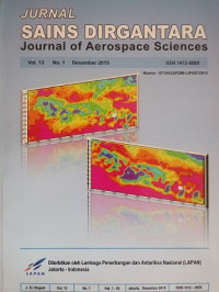 Jurnal Sains Dirgantara Journal Of Aerospace Sciences