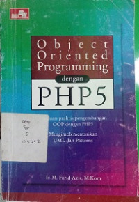 Object oriented programing dengan PHP5