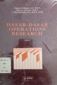 Dasar-Dasar Operations Research