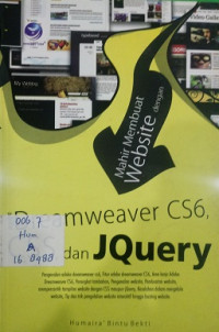 Mahir membuat website dengan adobe dreamweaver cs6,css dan jQuery