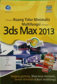 Desain ruang tidur minimalis multi fungsi dengan 3ds max 2013