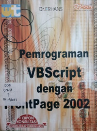 Pemrograman VBScript dengan Frontpage 2002