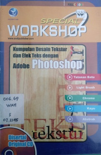 Sp[ecial WORKSHOP kumpulan desain tekstur dan efek teks dengan adobe photoshop