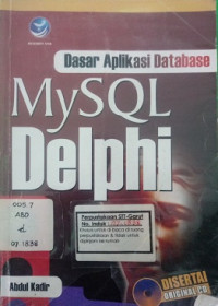 Dasar Aplikasi Database My SQL Delphi