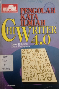 Pengolah Kata Ilmiah Chi Writer 4.0