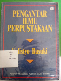 Pengantar Ilmu Perpustakaan