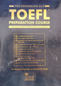 The Heinemann Elt TOEFL Preparation Course : The Most Complete TOEFL Book On The Market