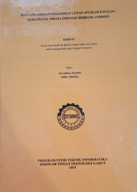 Rancangan Bangun Perangkat Lunak Aplikasi Katalog Elektronik Wisata Industri Berbasis Android