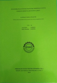 Pengembangan Fitur Statistik Perizinan Untuk Website DPMPT Kabupaten Garut