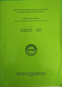 Perancangan aplikasi Pengolaan Teller Di Lembaga Keuangan Mikro Garut