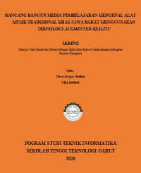 Rancang Bangun Media Pembelajaran Mengenal Alat Musik Tradisional Khas Jawa Barat Menggunakan Teknologi Augmented Reality