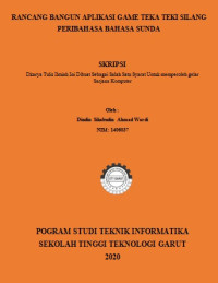 Rancang Bangun Aplikasi Game Teka Teki Silang Peribahasa Bahasa Sunda