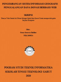 Pengembangan Sistem Informasi Geografis Penggalangan Dana Donasi Berbasis Web