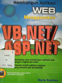 Membangun Aplikasi Web Menggunakan VB. NET/ASP.NET