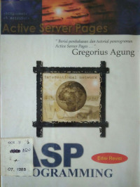 Active Server Pages ASP Programming