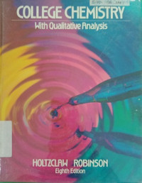 College Chemistry With Qualitaive Analysis