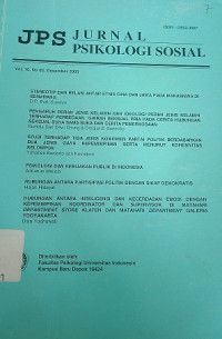 Jurnal Psikologi Sosial