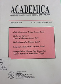 Academica Majalah Ilmiah Ilmu Sosial Dan Politik