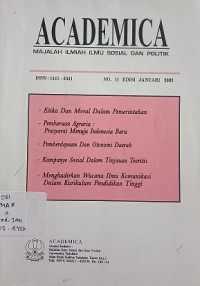 Academica Majalah Ilmiah Sosial Dan Politik