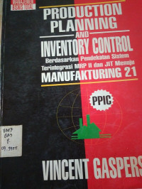 Production Planning And Inventory Control Manufakturing