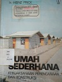 Rumah Sederhana Kebijaksanaan Perencanaan dan Konstruksi