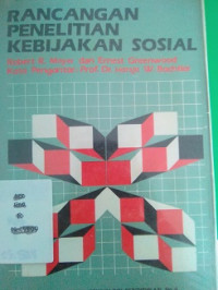 Rancangan Penelitian Kebijakan Sosial