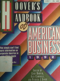 Hoovers Handbook American Business 1992