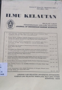 Ilmu kelautan Journal Of Indonesian Marine Sciences