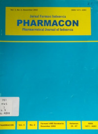 Jurnal Farmasi Indonesia Pharmacon Pharmaceutical Journal of Indonesia