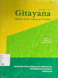 Gitayana Majalah Ilmiah Teknologi Pertanian