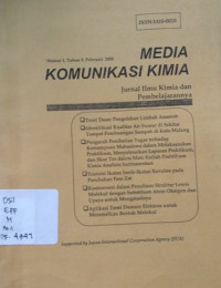 Media Komunikasi Kimia Jurnal Ilmu Kimia dan Pembelajarannya