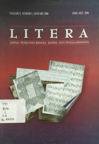 Litera Jurnal Penelitian Bahasa, Sastra, Dan Pengajarannya