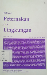 Jurnal Peternakan dan Lingkungan