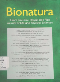 Bionatura Jurnal Ilmu-ilmu Hayati dan Fisik Journal Of Life And Physical Sciences