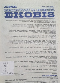 Jurnal Ekonomi & Bisnis Ekobis