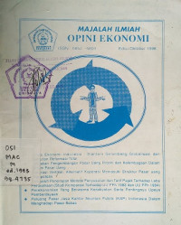 Majalah Ilmiah Opini Ekonomi