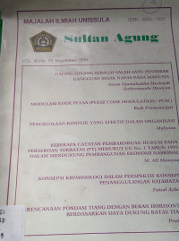 Majalah ilmiah Unissula