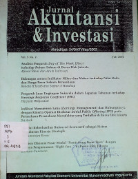 Jurnal Akuntansi & Investasi