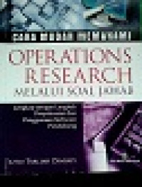 Cara Mudah Memahami Operations research Melalui soal jawab
